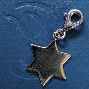 Sterling silver Star of David charm from Blue Nile